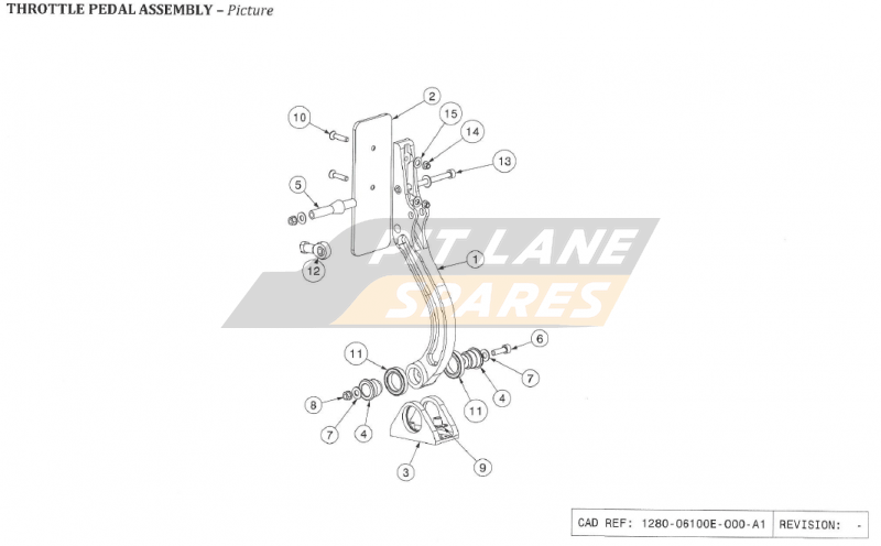 THROTTLE PEDAL ASSEMBLY Diagram